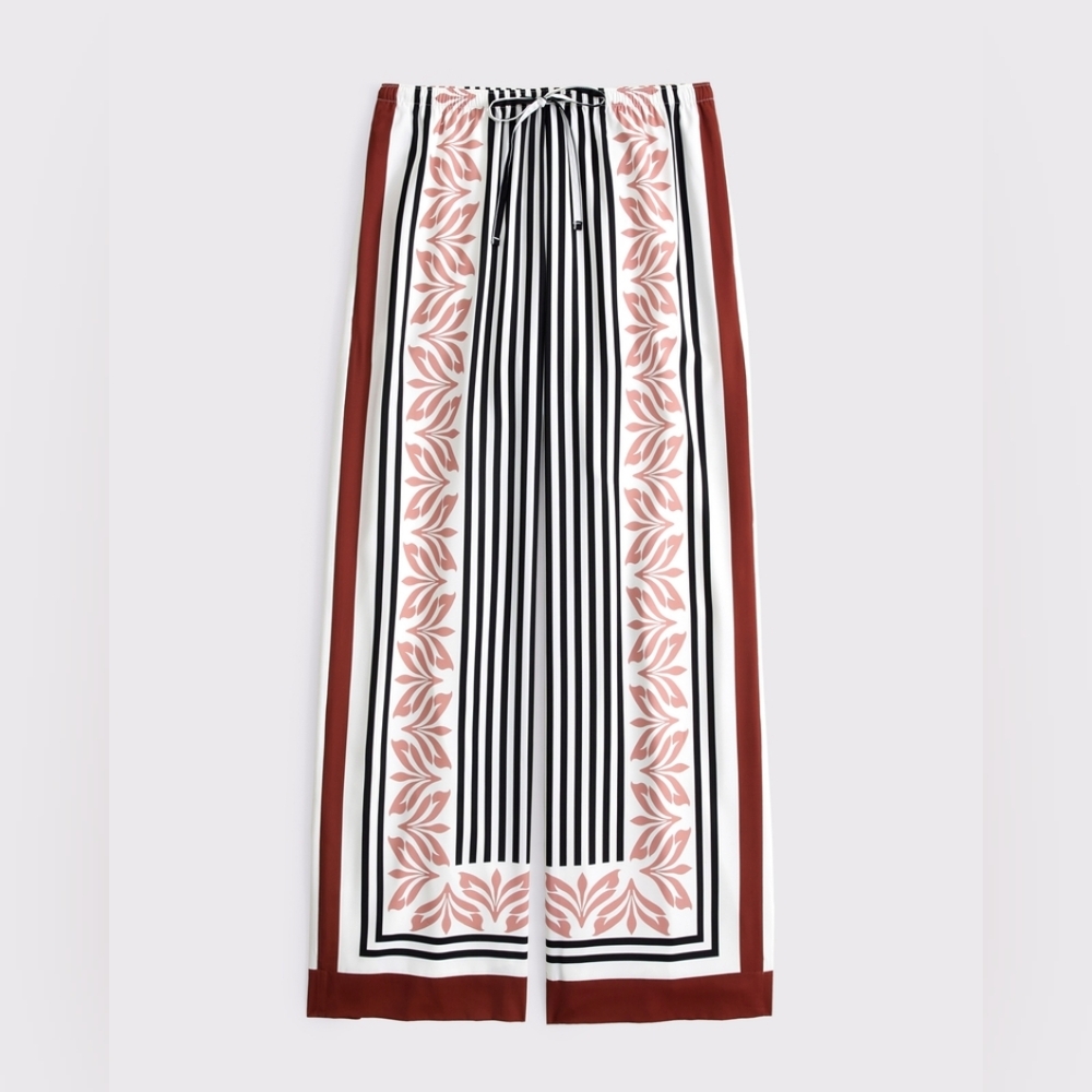 Abercrombie & Fitch Drapey Wide Leg Pull-On Pant, Size XXL Long